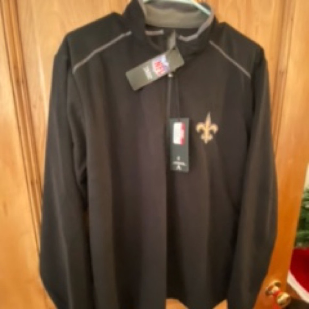 Men’s NOLA-New Orleans Saints Pullover Jacket. BRAND NEW with tags.